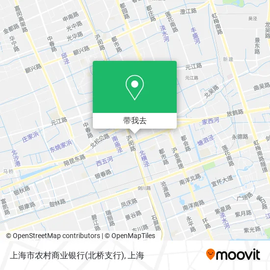 上海市农村商业银行(北桥支行)地图
