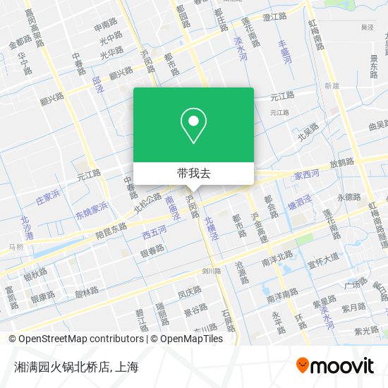 湘满园火锅北桥店地图