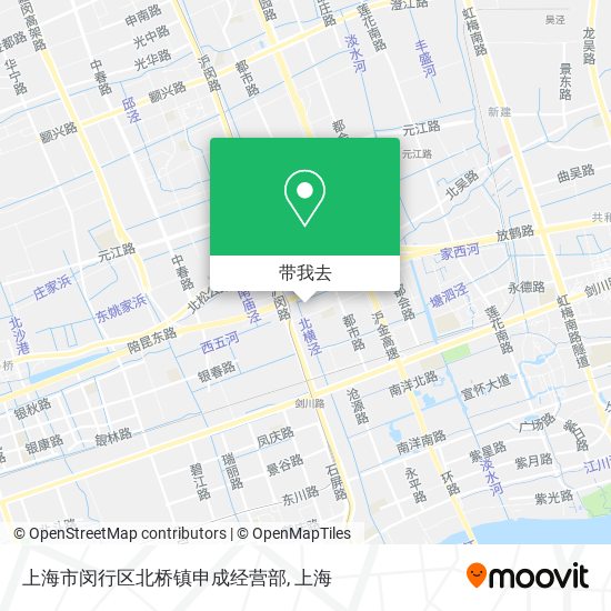 上海市闵行区北桥镇申成经营部地图