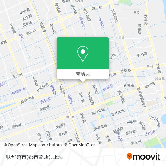 联华超市(都市路店)地图