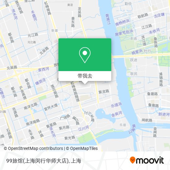 99旅馆(上海闵行华师大店)地图