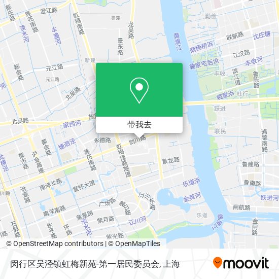 闵行区吴泾镇虹梅新苑-第一居民委员会地图