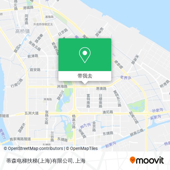 蒂森电梯扶梯(上海)有限公司地图