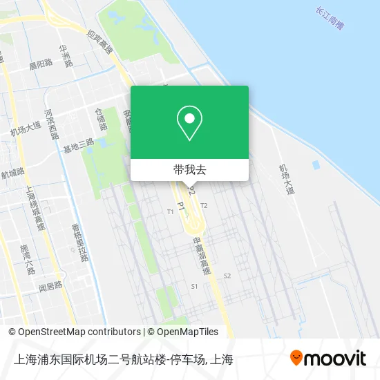 上海浦东国际机场二号航站楼-停车场地图
