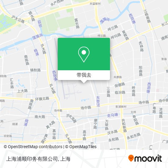 上海浦顺印务有限公司地图