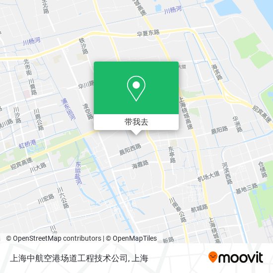 上海中航空港场道工程技术公司地图