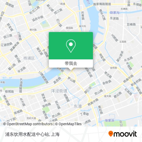 浦东饮用水配送中心站地图