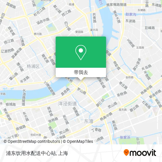 浦东饮用水配送中心站地图