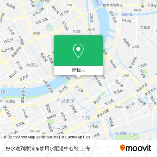 好水送到家浦东饮用水配送中心站地图
