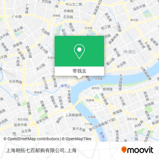 上海翱拓七百邮购有限公司地图