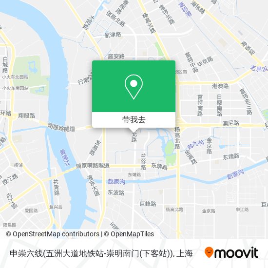 申崇六线(五洲大道地铁站-崇明南门(下客站))地图