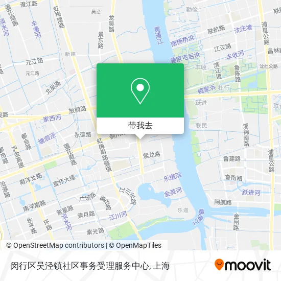 闵行区吴泾镇社区事务受理服务中心地图