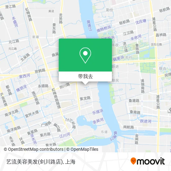 艺流美容美发(剑川路店)地图