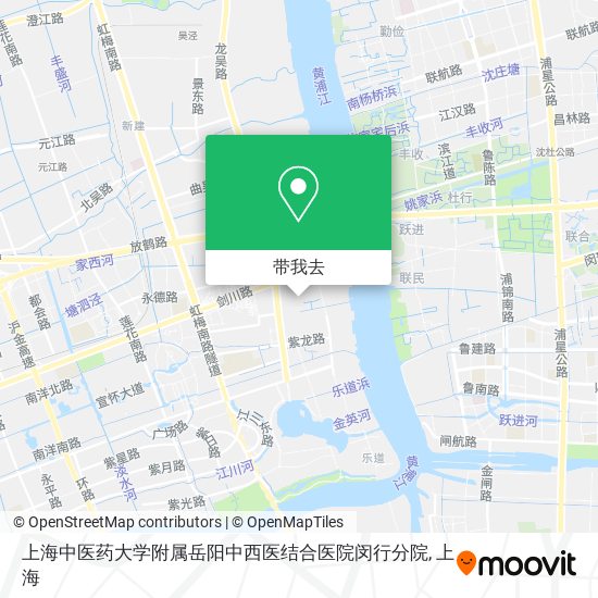 上海中医药大学附属岳阳中西医结合医院闵行分院地图