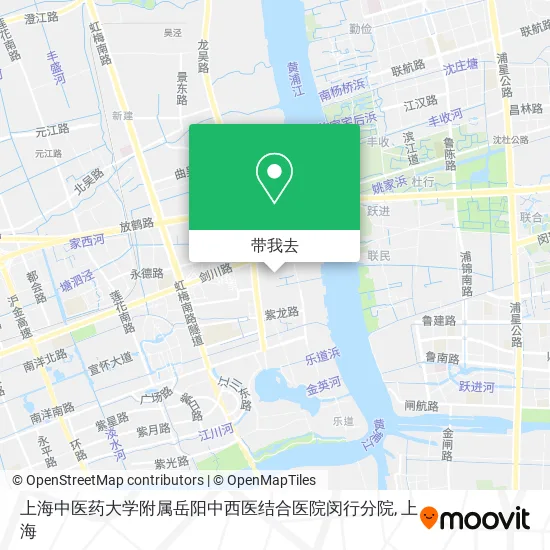 上海中医药大学附属岳阳中西医结合医院闵行分院地图