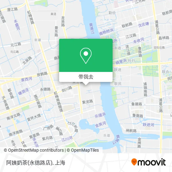 阿姨奶茶(永德路店)地图
