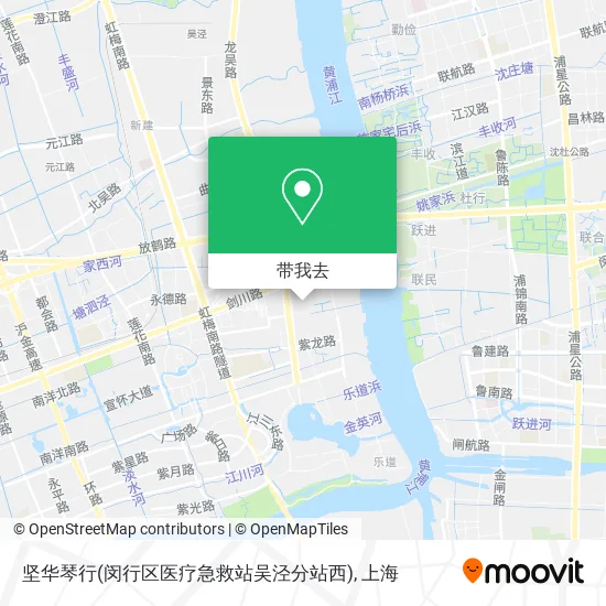 坚华琴行(闵行区医疗急救站吴泾分站西)地图