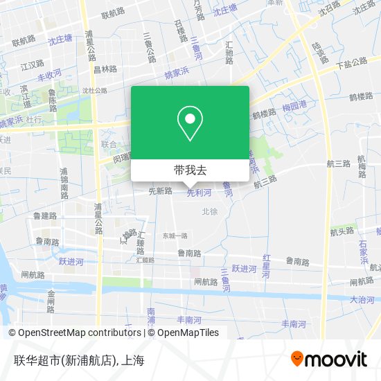 联华超市(新浦航店)地图