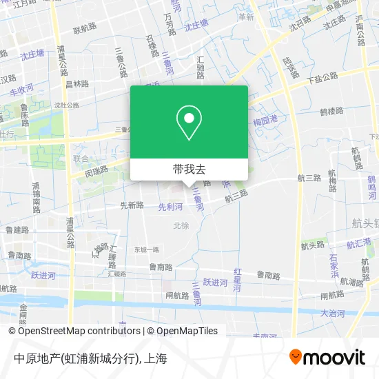 中原地产(虹浦新城分行)地图