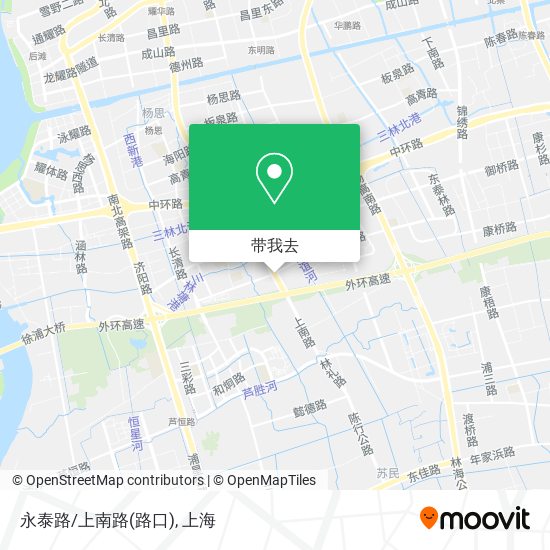 永泰路/上南路(路口)地图