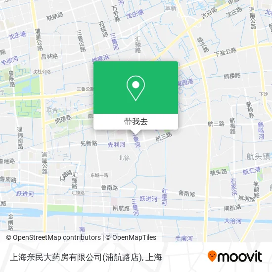 上海亲民大药房有限公司(浦航路店)地图