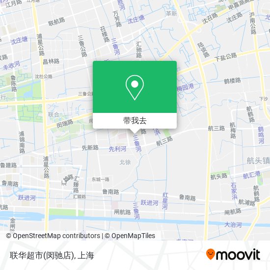 联华超市(闵驰店)地图
