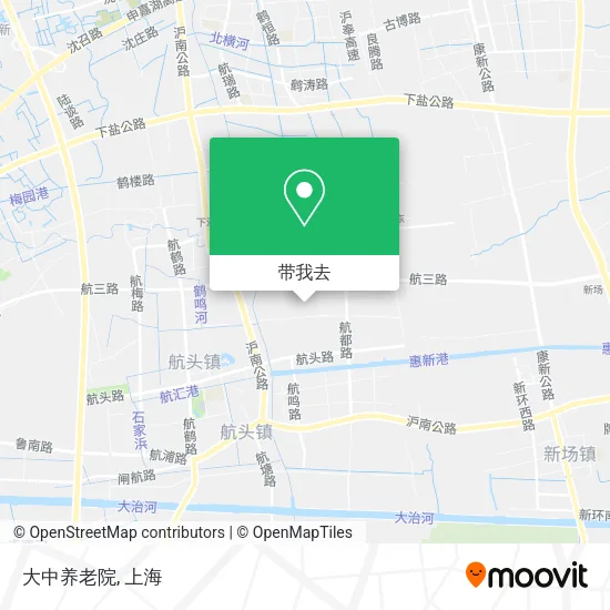 大中养老院地图