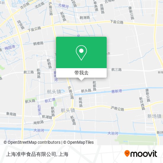 上海准申食品有限公司地图