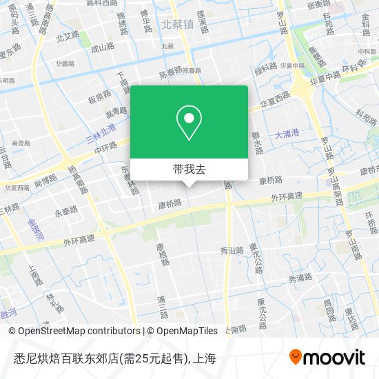 悉尼烘焙百联东郊店(需25元起售)地图