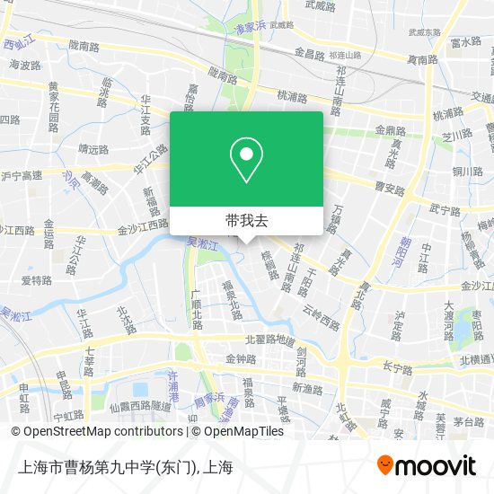 上海市曹杨第九中学(东门)地图