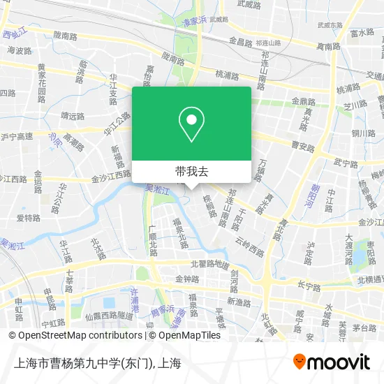 上海市曹杨第九中学(东门)地图