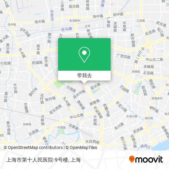 上海市第十人民医院-9号楼地图
