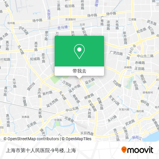 上海市第十人民医院-9号楼地图
