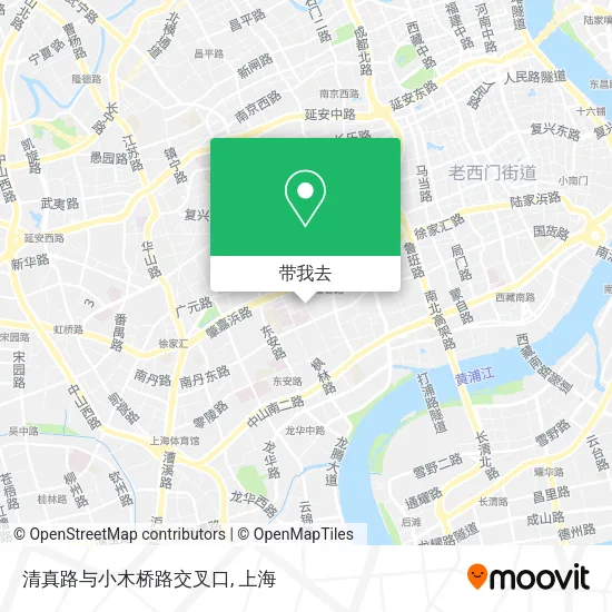 清真路与小木桥路交叉口地图