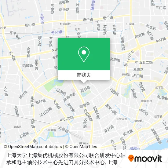 上海大学上海集优机械股份有限公司联合研发中心轴承和电主轴分技术中心先进刀具分技术中心地图