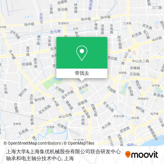 上海大学&上海集优机械股份有限公司联合研发中心轴承和电主轴分技术中心地图