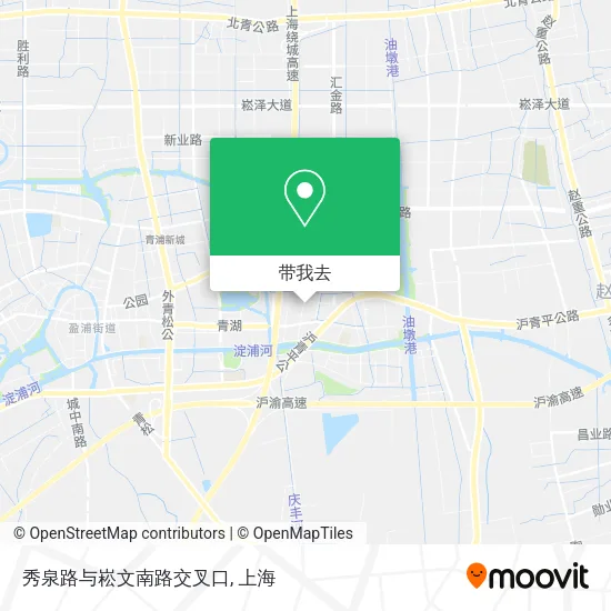 秀泉路与崧文南路交叉口地图
