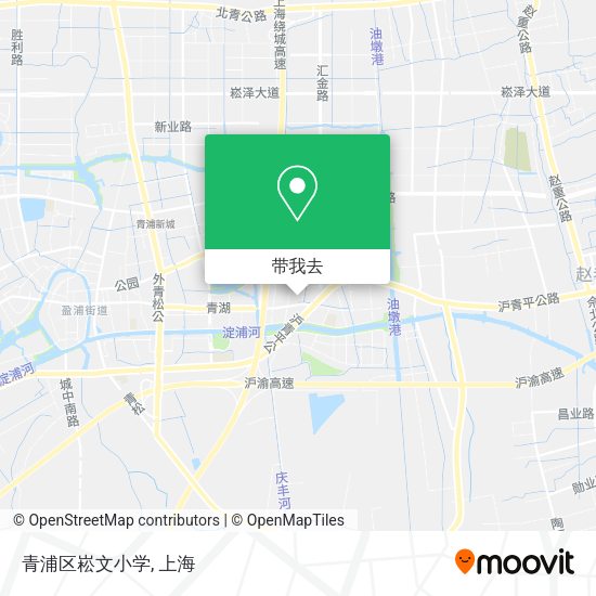 青浦区崧文小学地图
