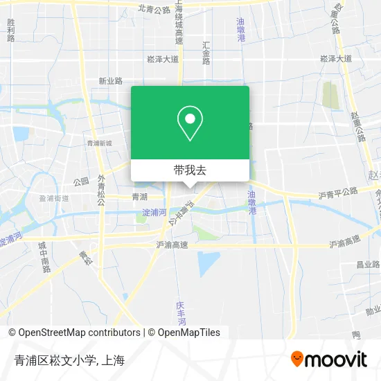 青浦区崧文小学地图