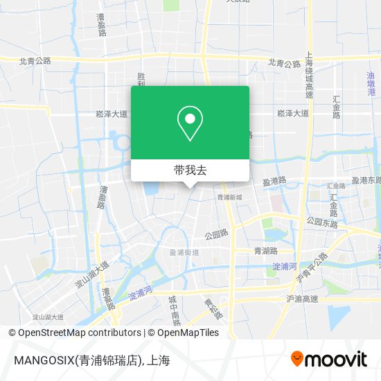 MANGOSIX(青浦锦瑞店)地图
