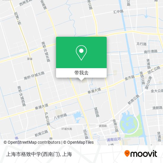 上海市格致中学(西南门)地图