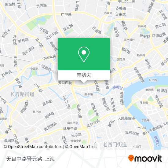 天目中路晋元路地图