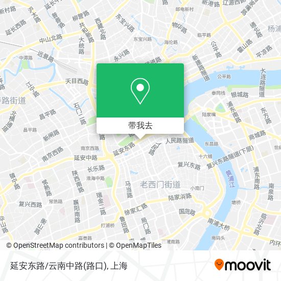 延安东路/云南中路(路口)地图