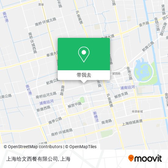 上海给文西餐有限公司地图