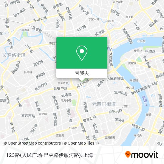 123路(人民广场-巴林路伊敏河路)地图