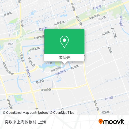 奕欧来上海购物村地图