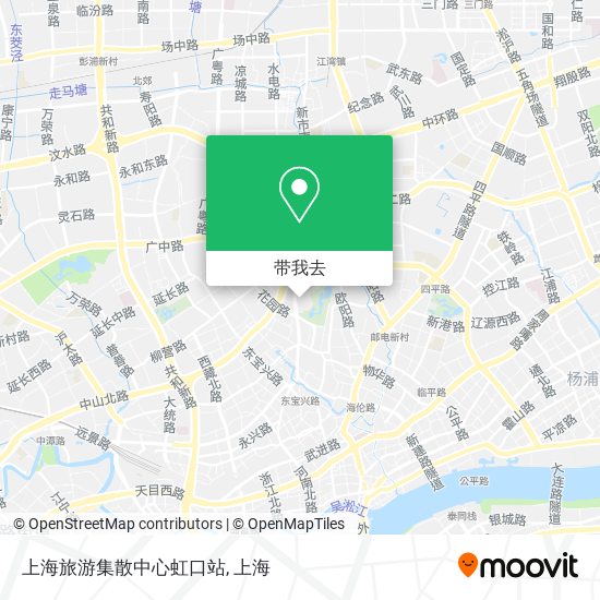 上海旅游集散中心虹口站地图