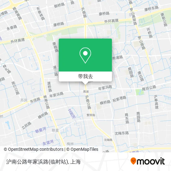 沪南公路年家浜路(临时站)地图