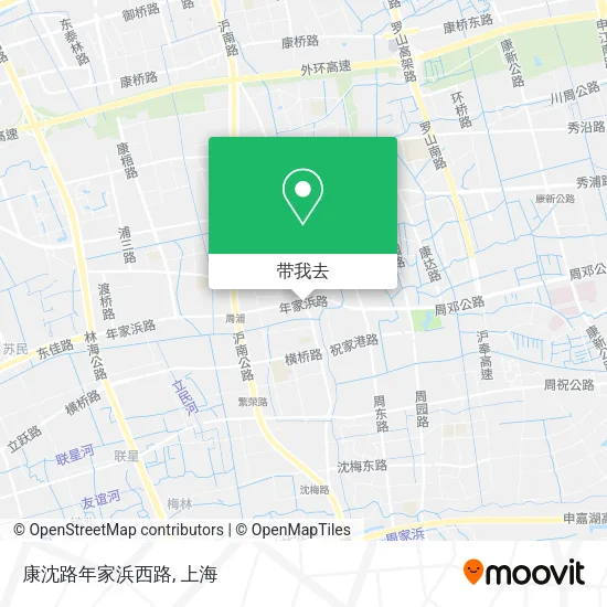 康沈路年家浜西路地图