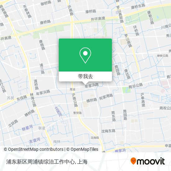浦东新区周浦镇综治工作中心地图